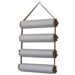 Extra Large- 4 tier Headband Organizer- Gold Polka-Dot
